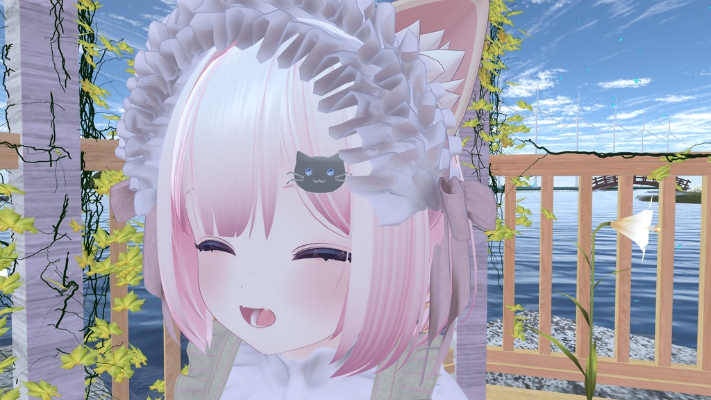 【VRChat】猫とかえるのヘアピン【Modular Avatar】