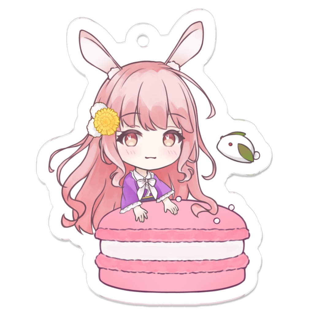 『うさぎ×和服』アクリルキーホルダー