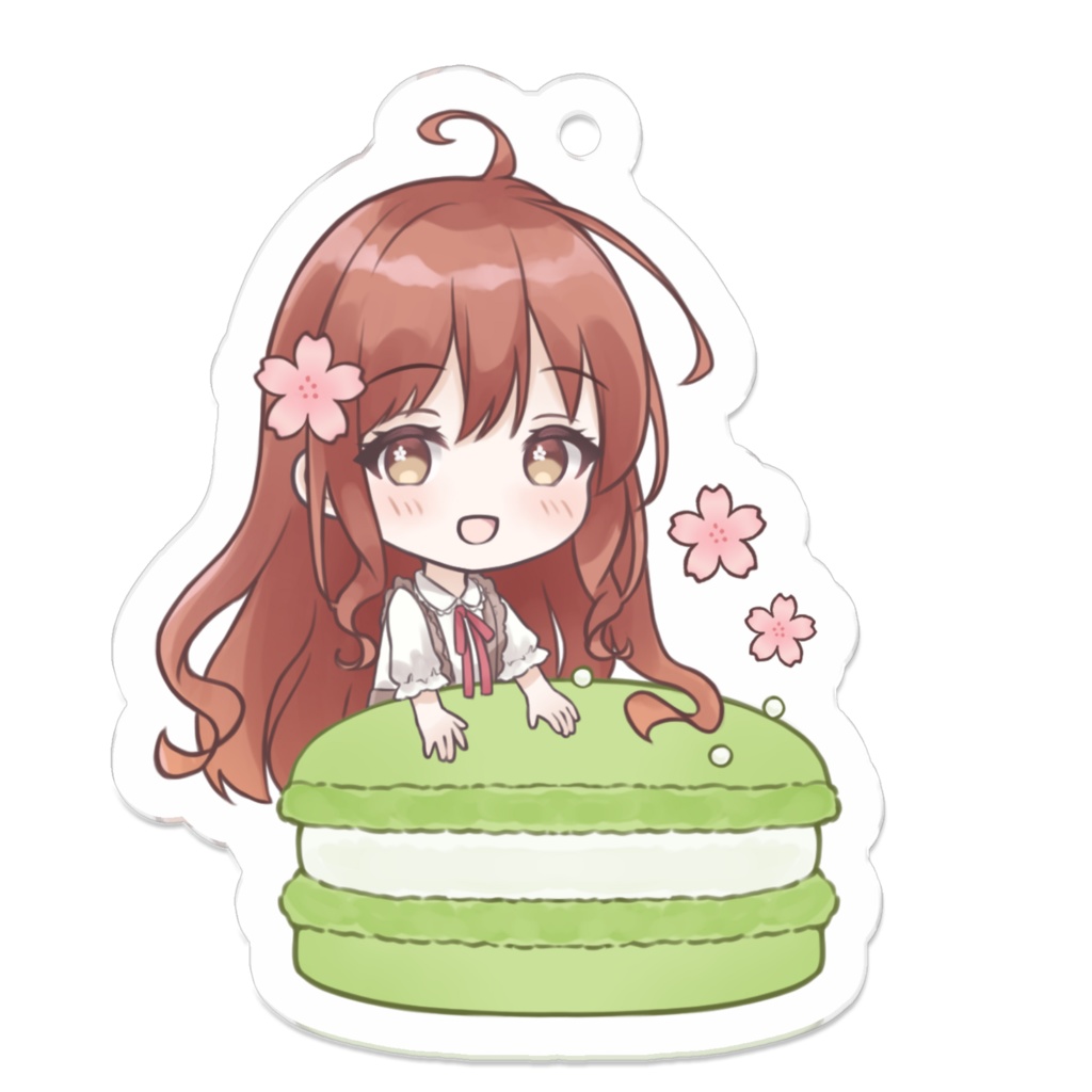 『桜×抹茶』アクリルキーホルダー