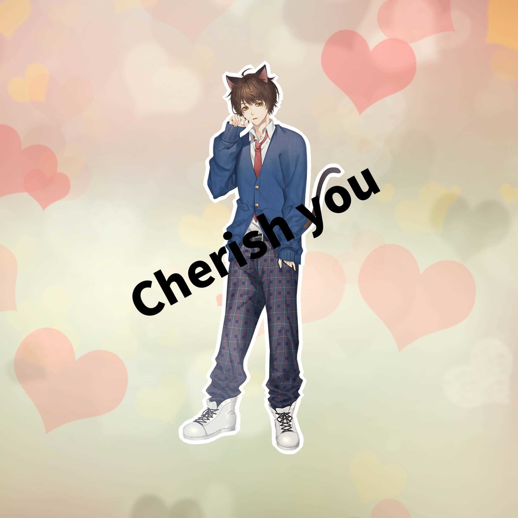 【くっきーたん】Cherish you アクリルキーホルダー