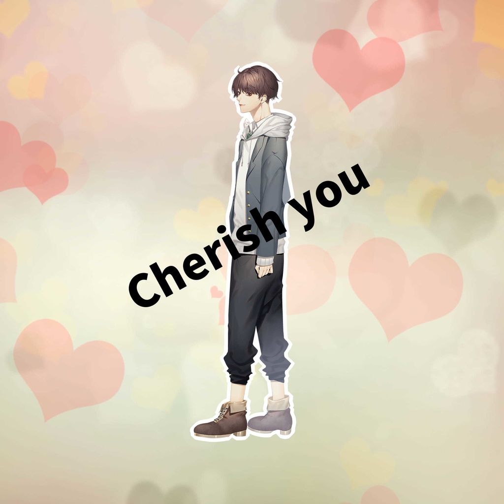 【こめてっと。】Cherish you アクリルキーホルダー