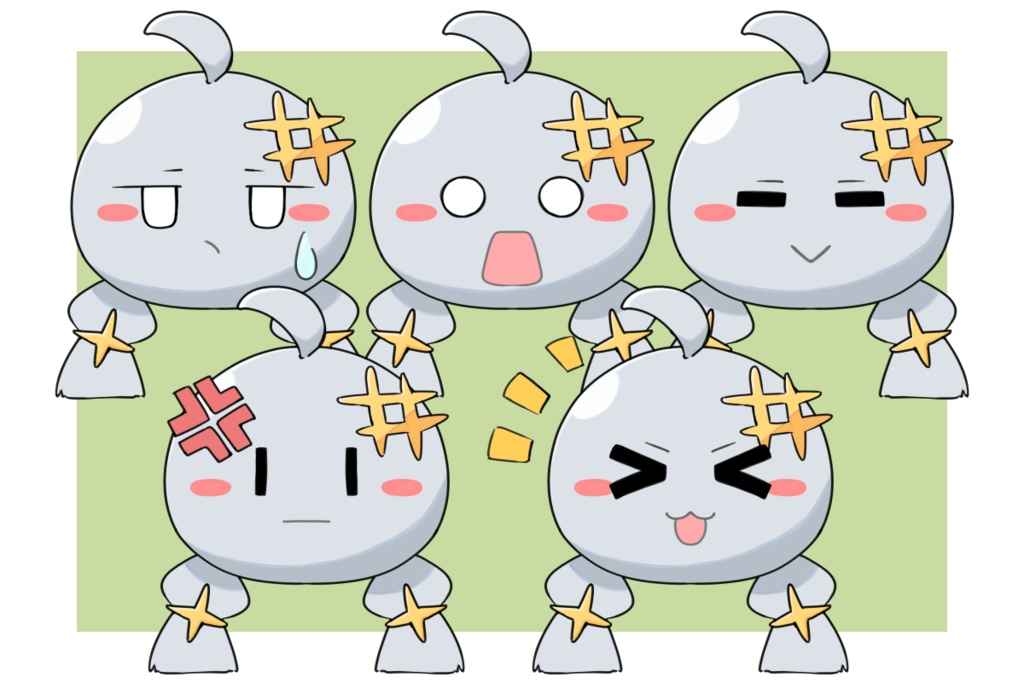 【二次創作】まりもえ立ち絵素材