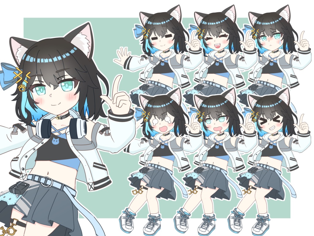 【二次創作】宮舞モカ猫耳立ち絵