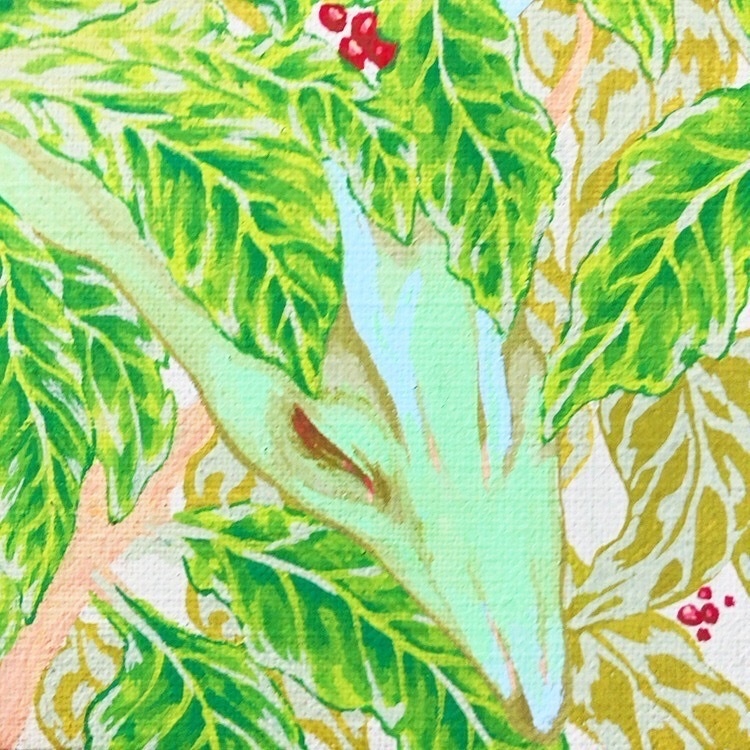 アート原画『冬のうたたね』