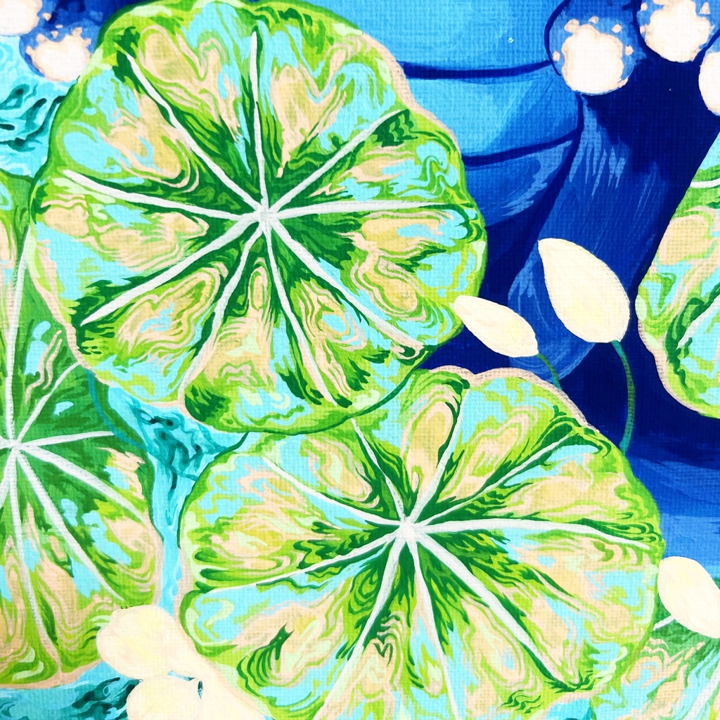 アート原画『ふわふわ漂う』