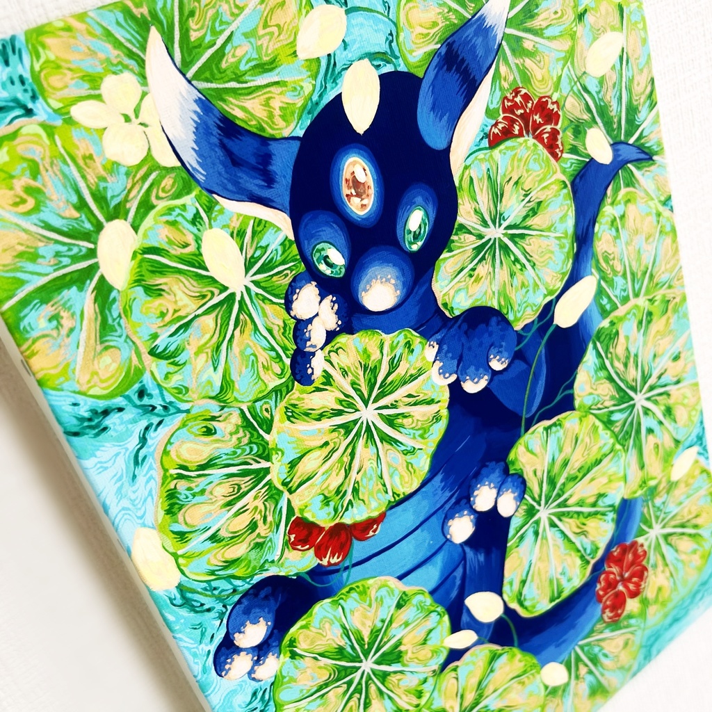 アート原画『ふわふわ漂う』