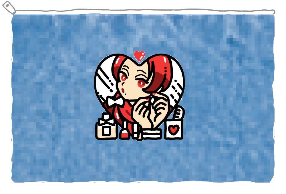 清光のおめかし刺繍ポーチ