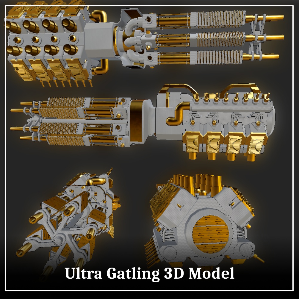 Ultra Gatling 3D Model