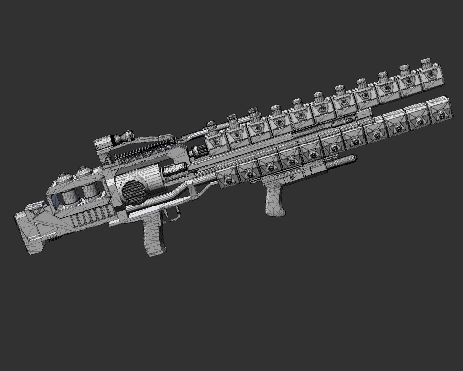 Railgun 3D Model