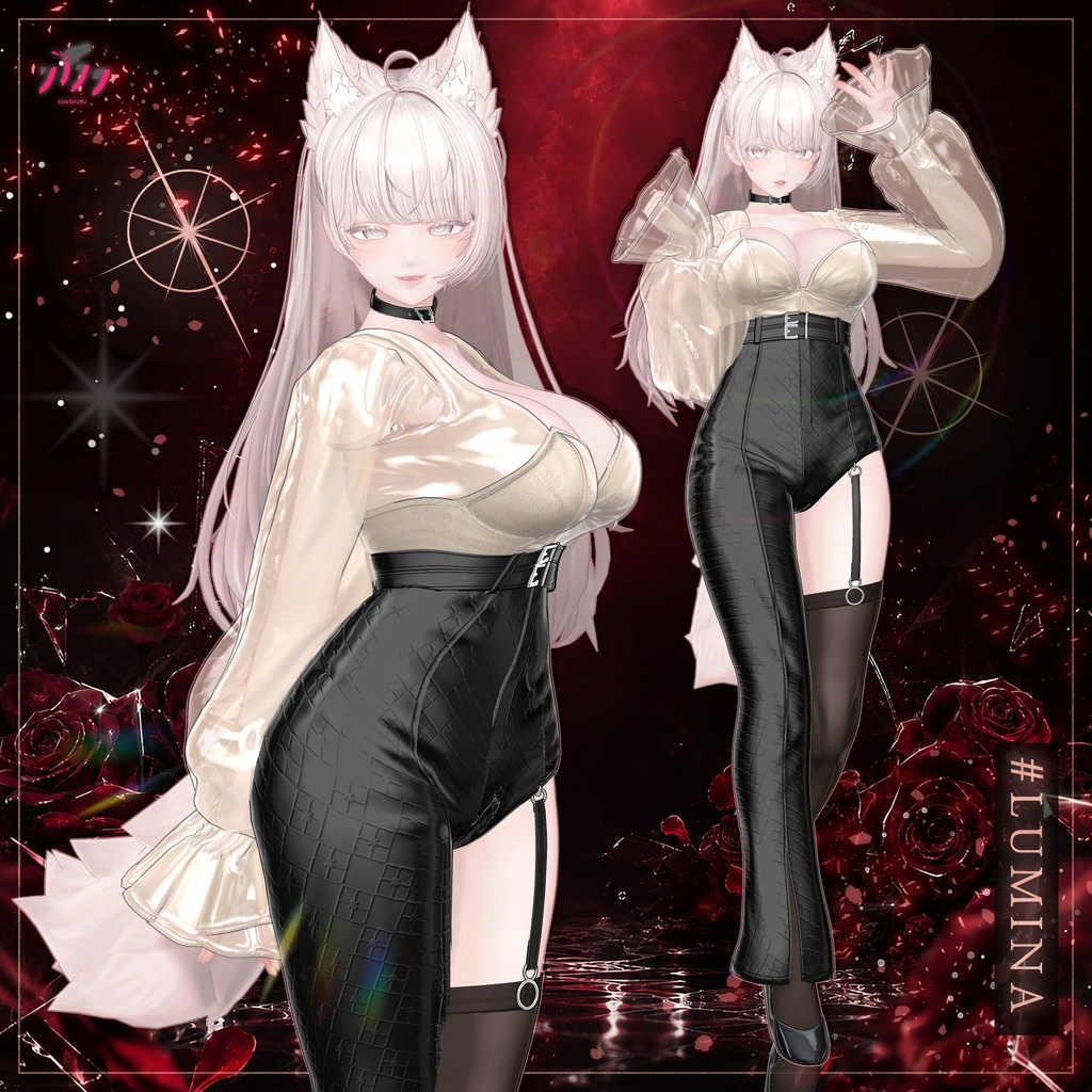 ✨ 【Modular Avatar対応】 【11アバター対応】 Monochrome Phantom 🖤