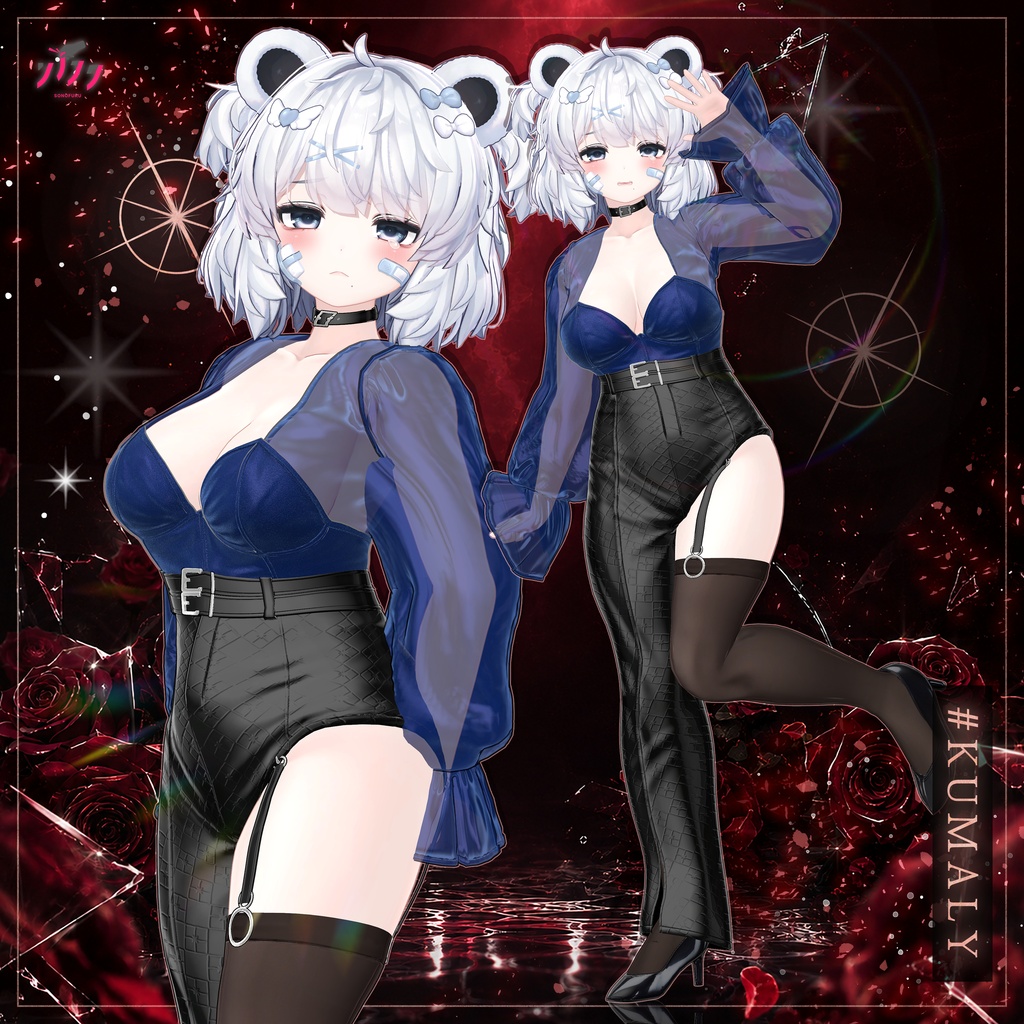 ✨ 【Modular Avatar対応】 【11アバター対応】 Monochrome Phantom 🖤