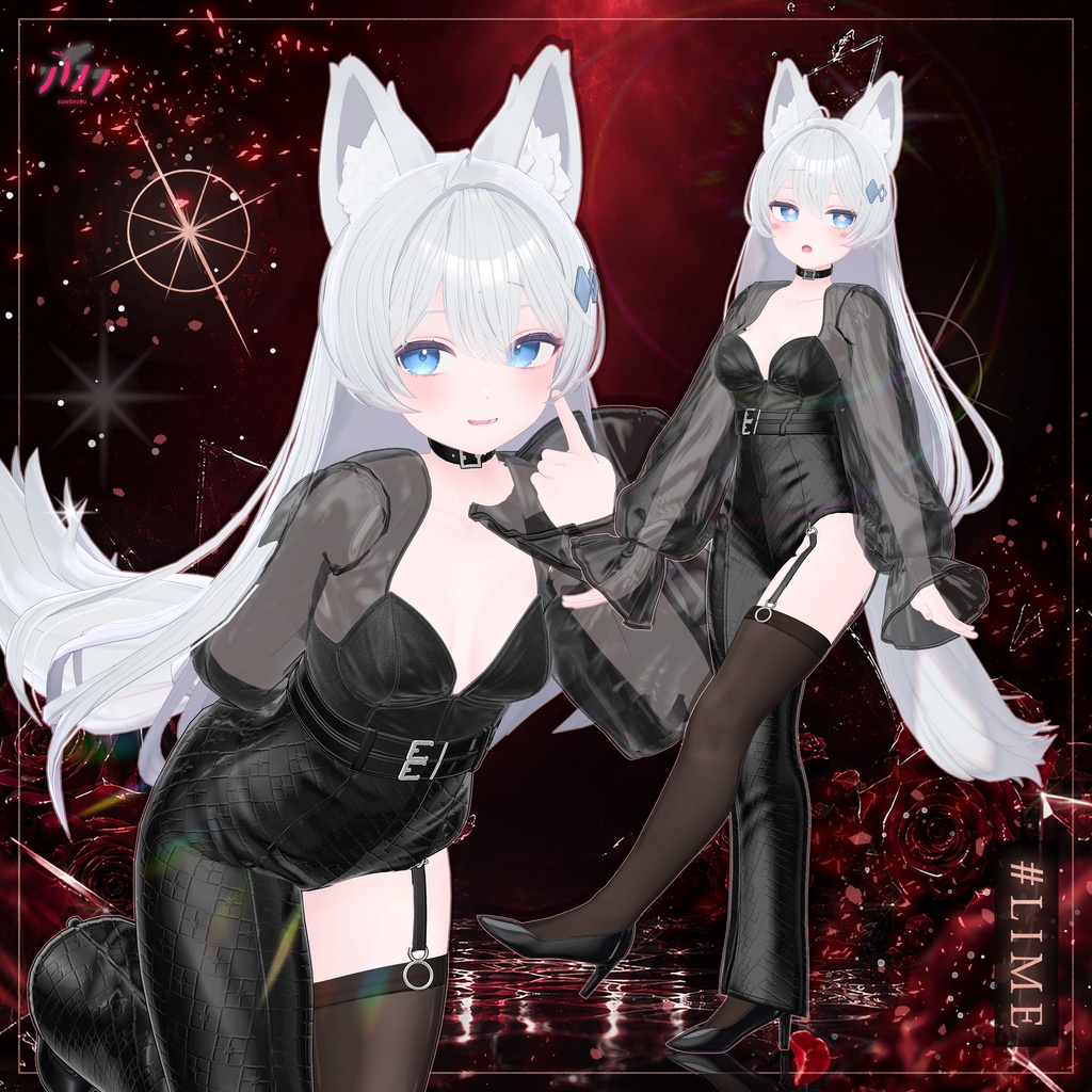 ✨ 【Modular Avatar対応】 【11アバター対応】 Monochrome Phantom 🖤