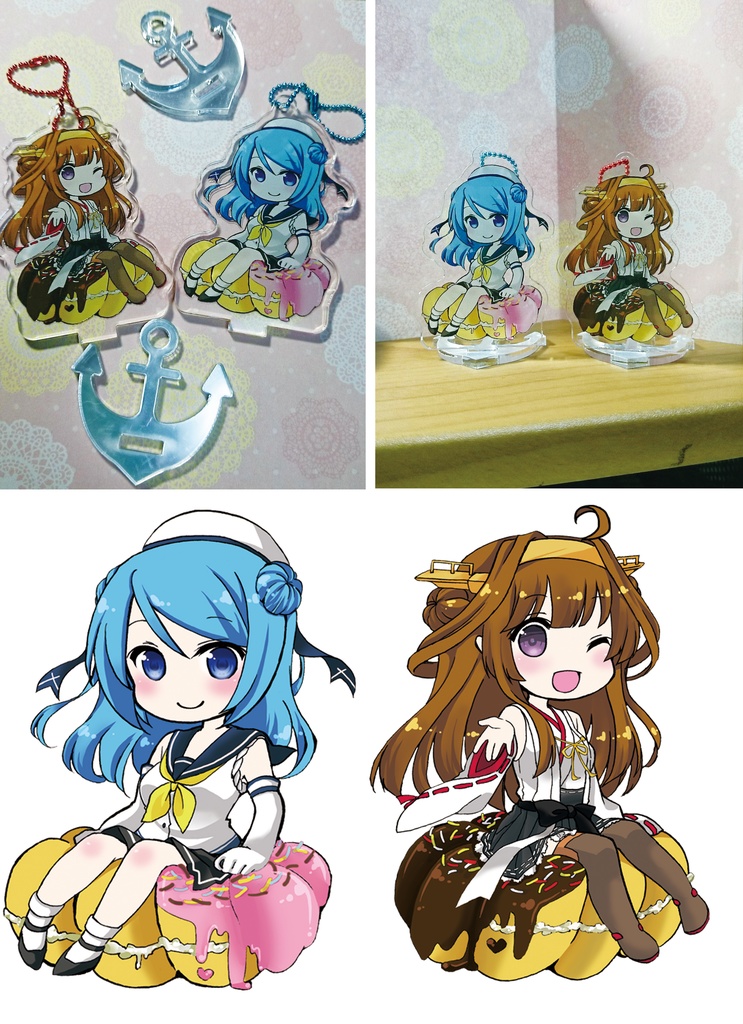 艦隊これくしょん*金剛*アクリルキーホルダー(スタンド付き)