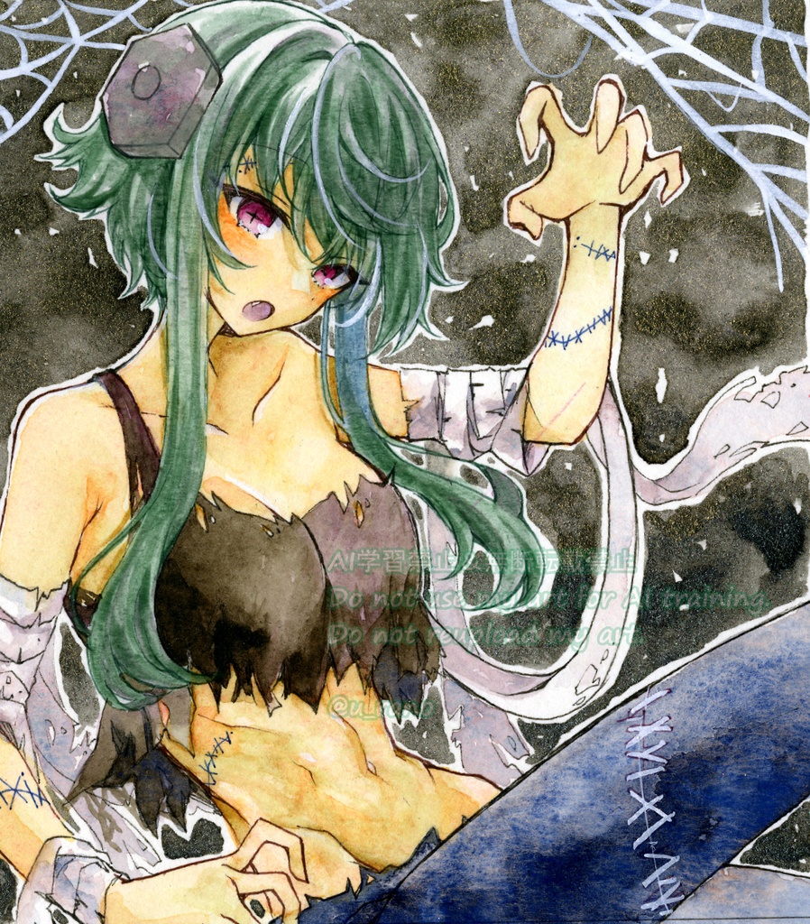 手描きイラスト*原画*オリジナル*フランケンシュタイン