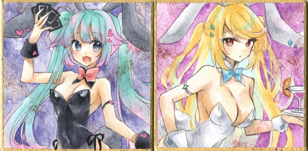 手描きイラスト*原画*オリジナル*豆色紙