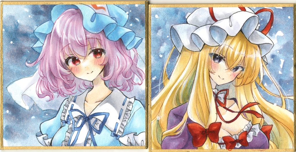 手描きイラスト*原画*東方Project*豆色紙