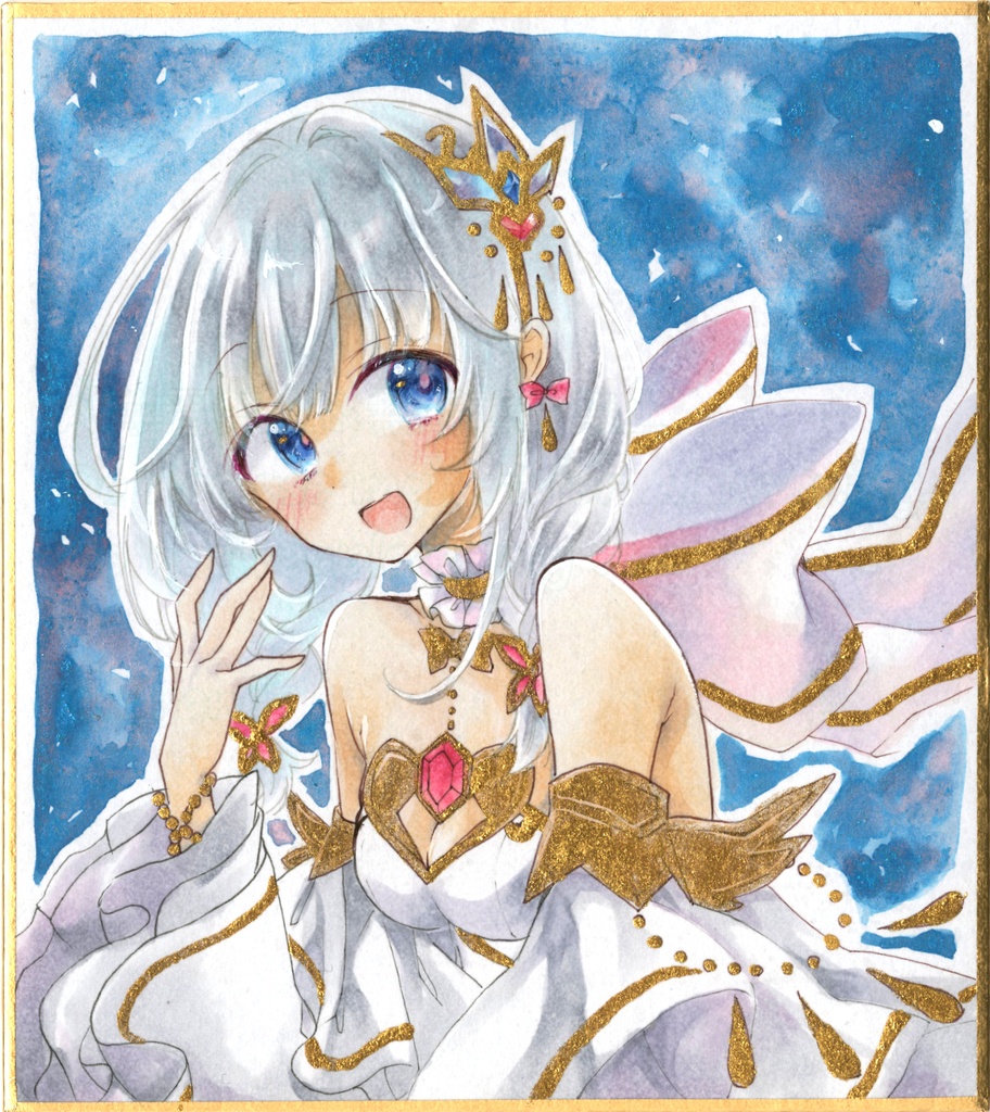 手描きイラスト*原画*白猫プロジェクト*ティナ(トライドル5)