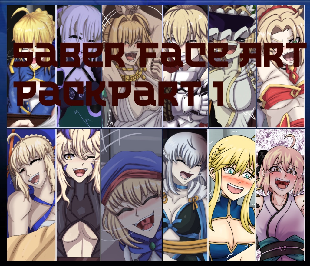 Fate Grand Order Saber Face Pack