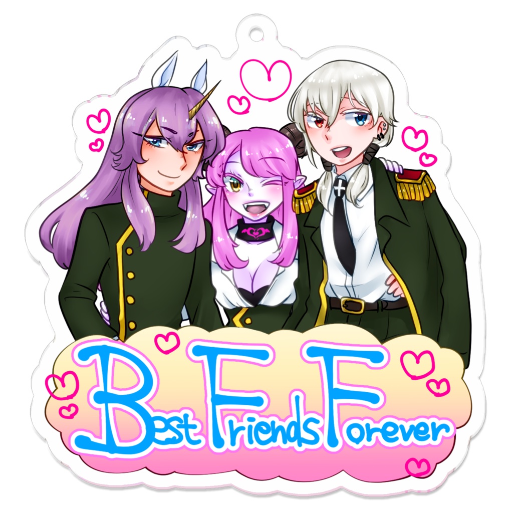 【!ムホウチタイ!】BFFアクリルキーホルダー