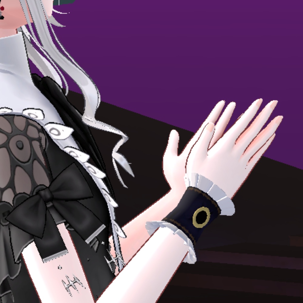 【VRChat想定】フリルカフス-Frill cuffs-