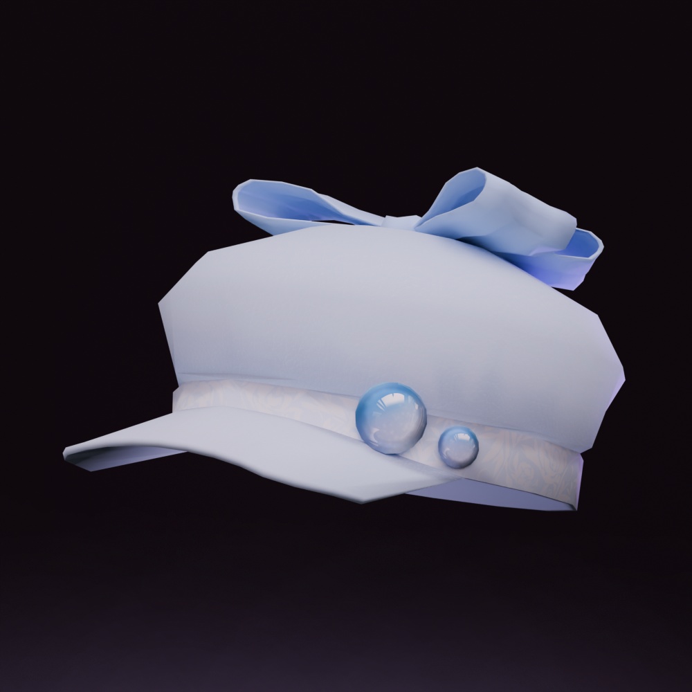 【VRChat想定】リボンキャスケット-Ribbon casket-【色違い5種セット】