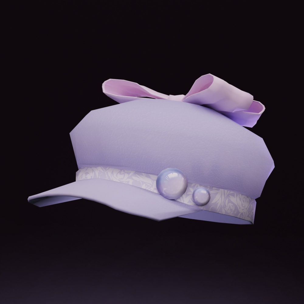 【VRChat想定】リボンキャスケット-Ribbon casket-【色違い5種セット】