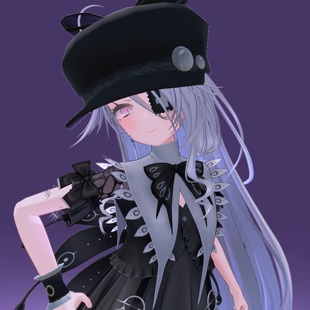 【VRChat想定】リボンキャスケット-Ribbon casket-【色違い5種セット】