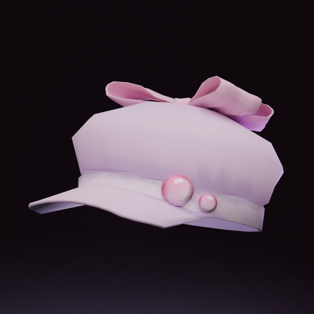 【VRChat想定】リボンキャスケット-Ribbon casket-【色違い5種セット】