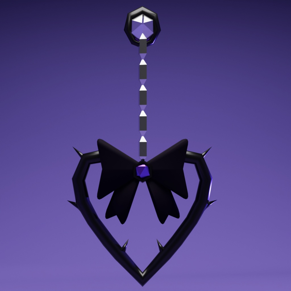 【ピアス】Heart Of Thorns【VRChat想定】