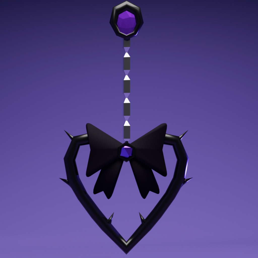 【ピアス】Heart Of Thorns【VRChat想定】