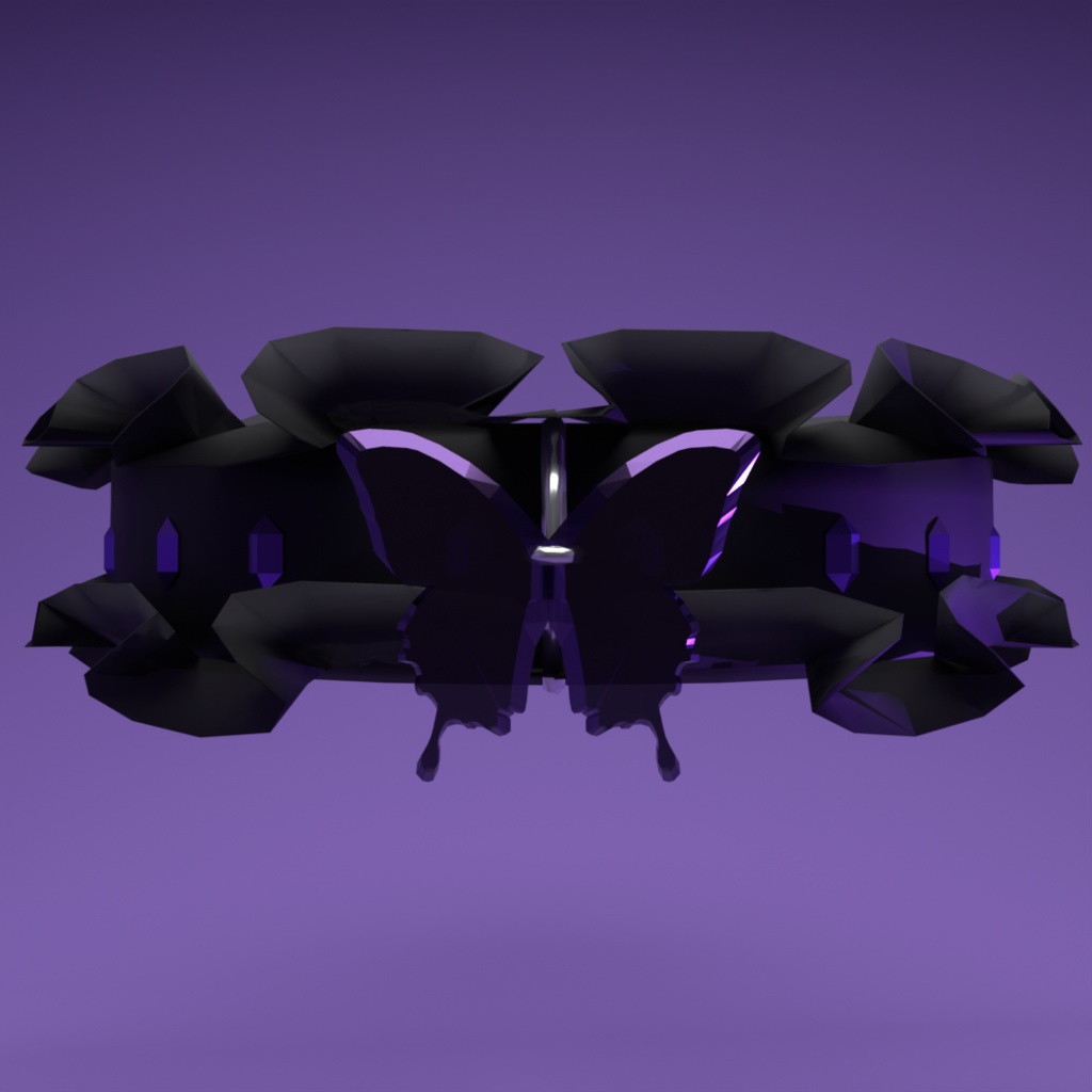 【チョーカー】Butterfly Choker【VRChat想定】