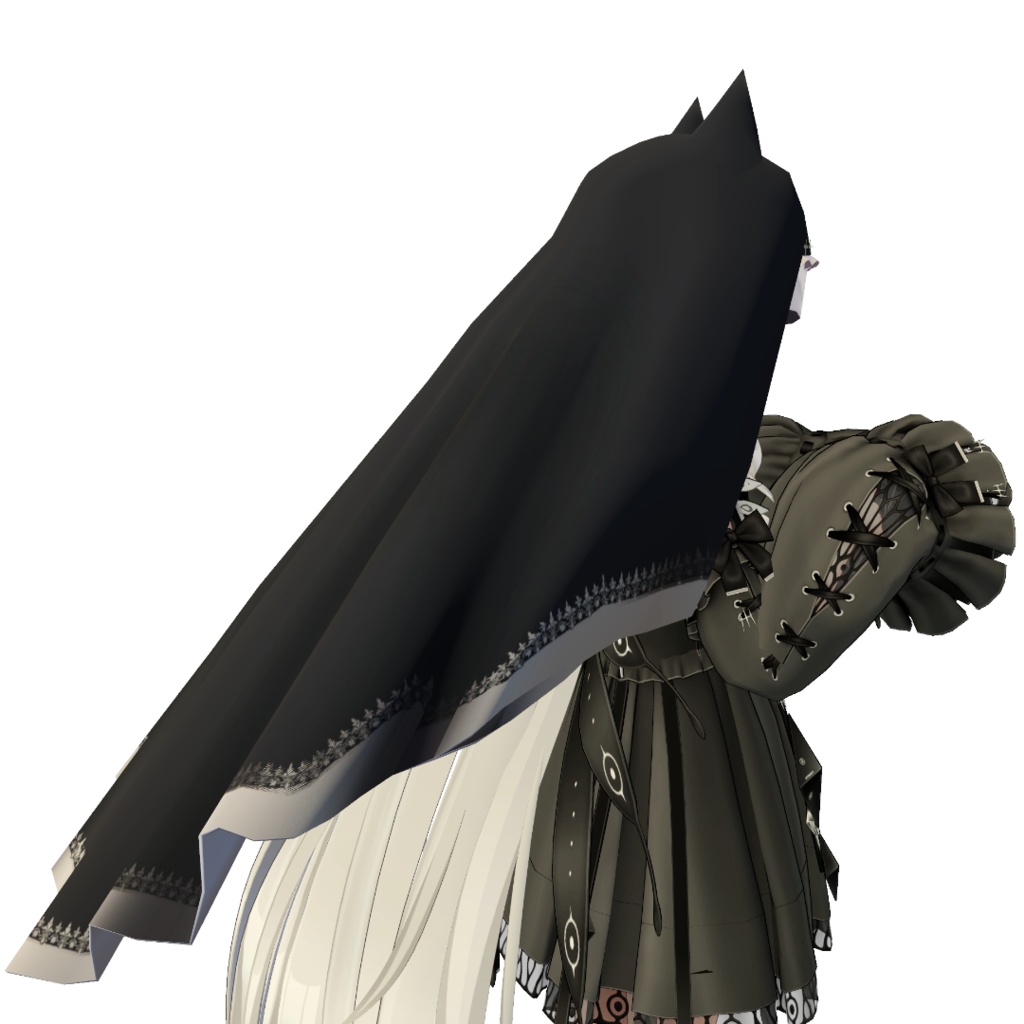 【VRChat想定】猫耳シスター帽【通常差分有り】