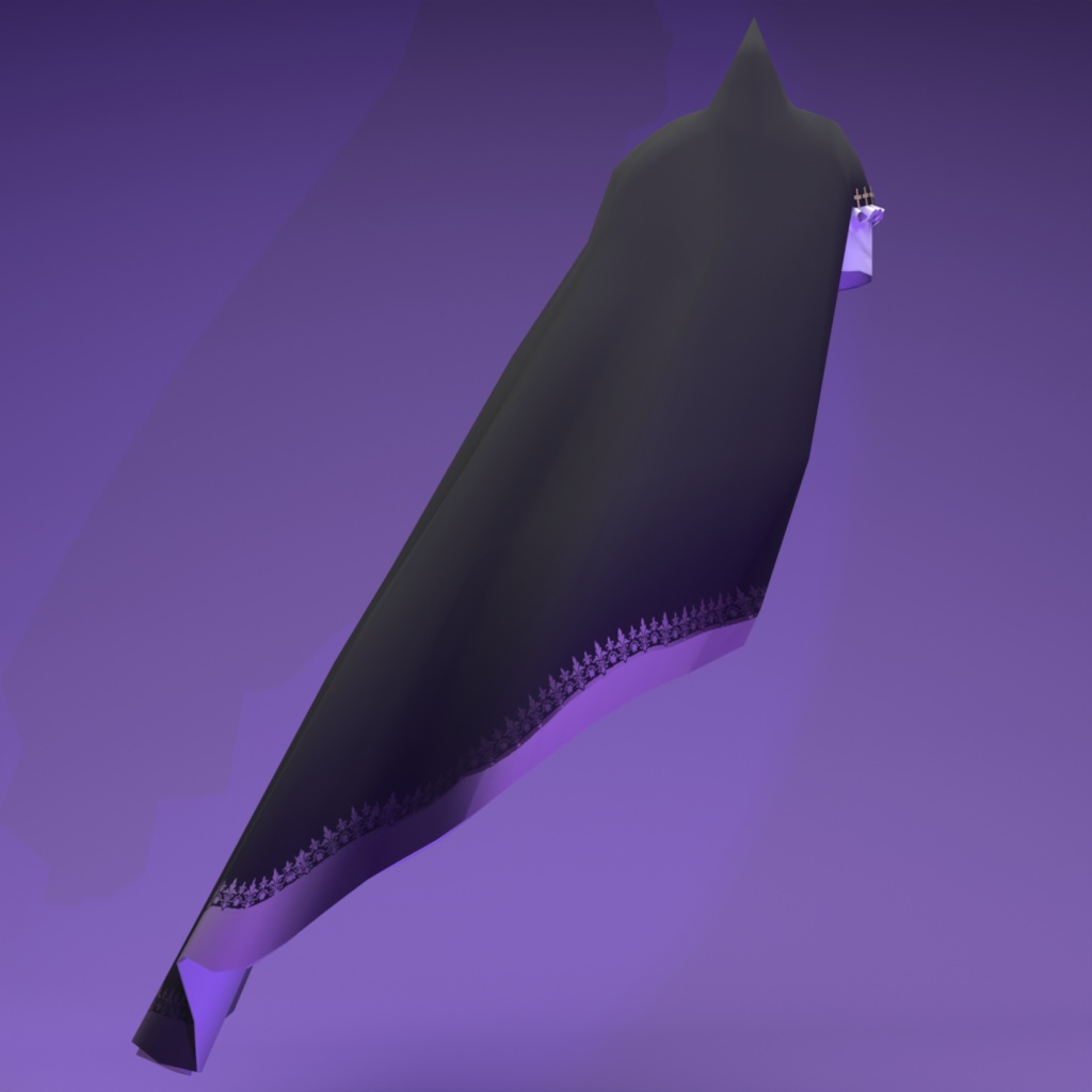 【VRChat想定】猫耳シスター帽【通常差分有り】