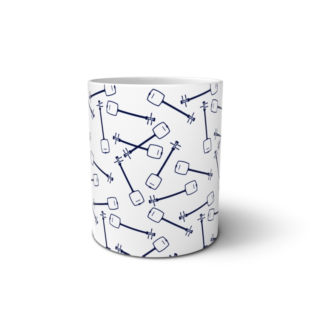 🆕よく見ると三味線マグカップ