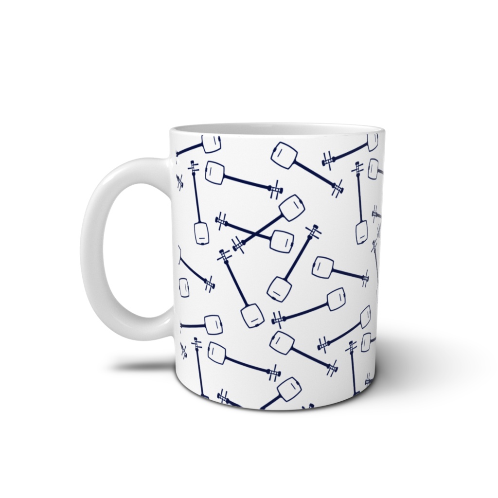 🆕よく見ると三味線マグカップ