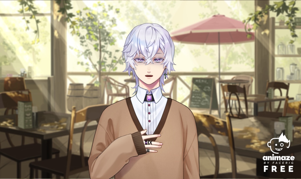 【商用可】VTS/Animaze対応Live2Dモデル_アメジストな青年