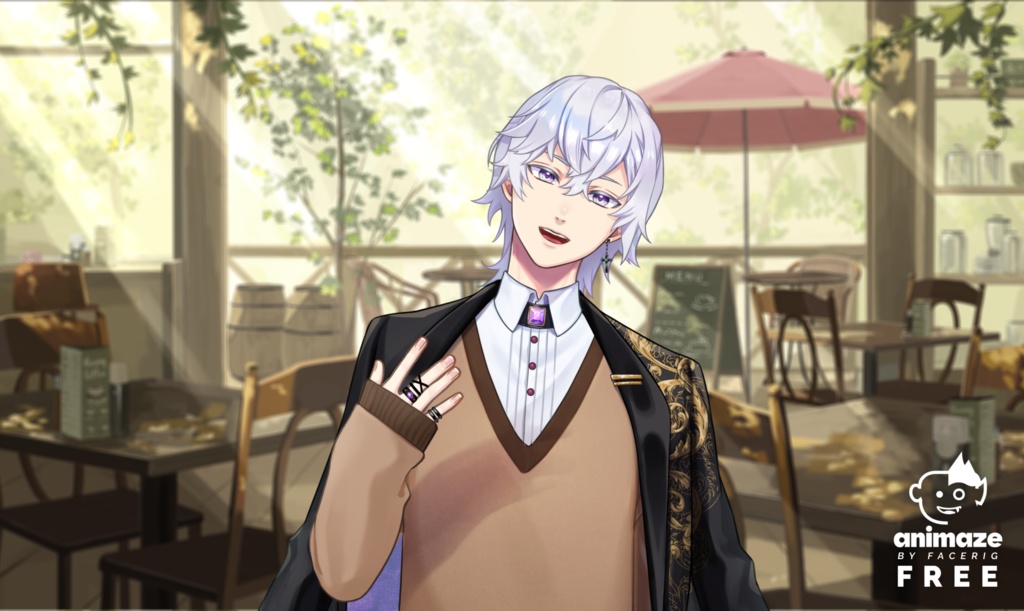 【商用可】VTS/Animaze対応Live2Dモデル_アメジストな青年