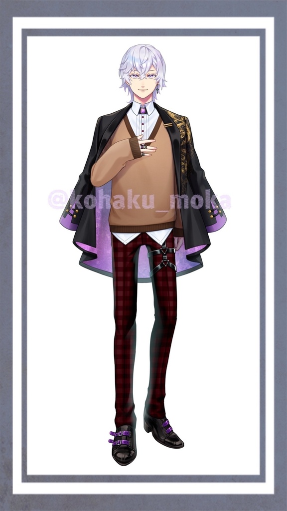 【商用可】VTS/Animaze対応Live2Dモデル_アメジストな青年