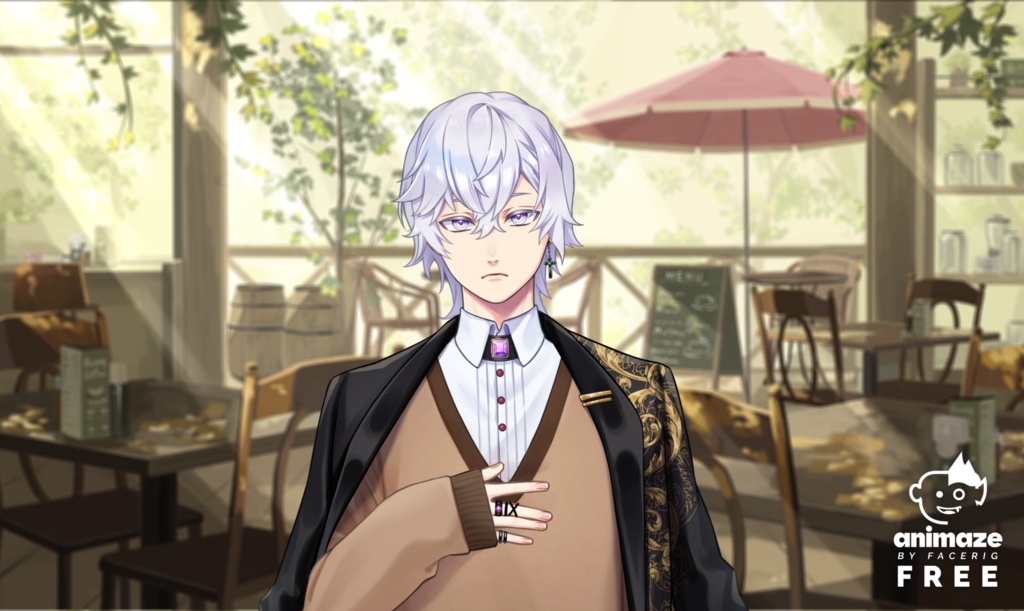 【商用可】VTS/Animaze対応Live2Dモデル_アメジストな青年