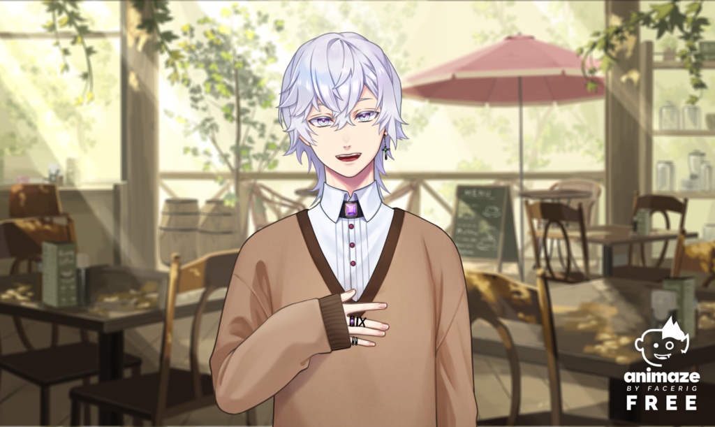 【商用可】VTS/Animaze対応Live2Dモデル_アメジストな青年