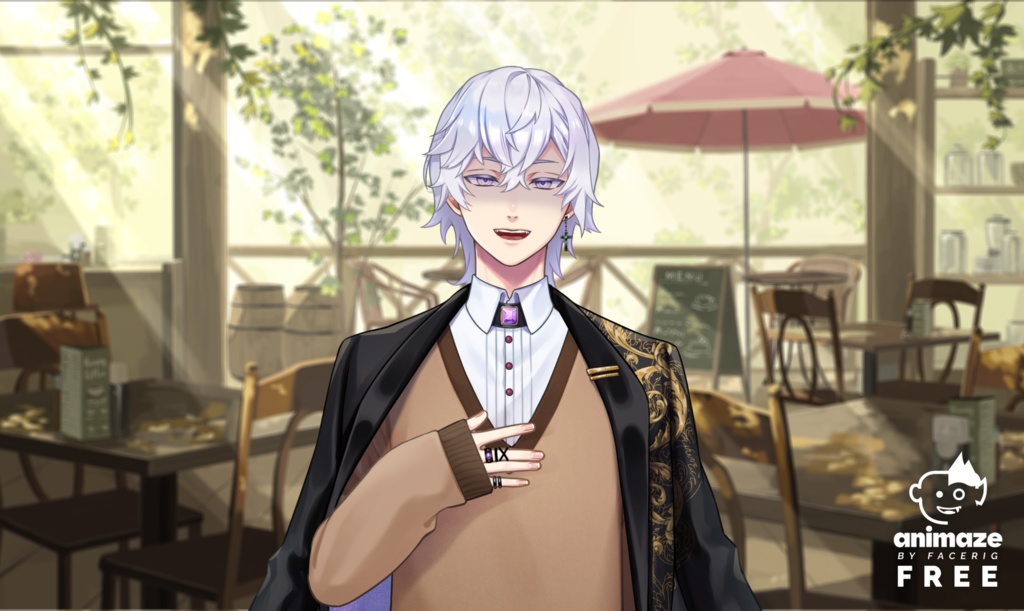 【商用可】VTS/Animaze対応Live2Dモデル_アメジストな青年