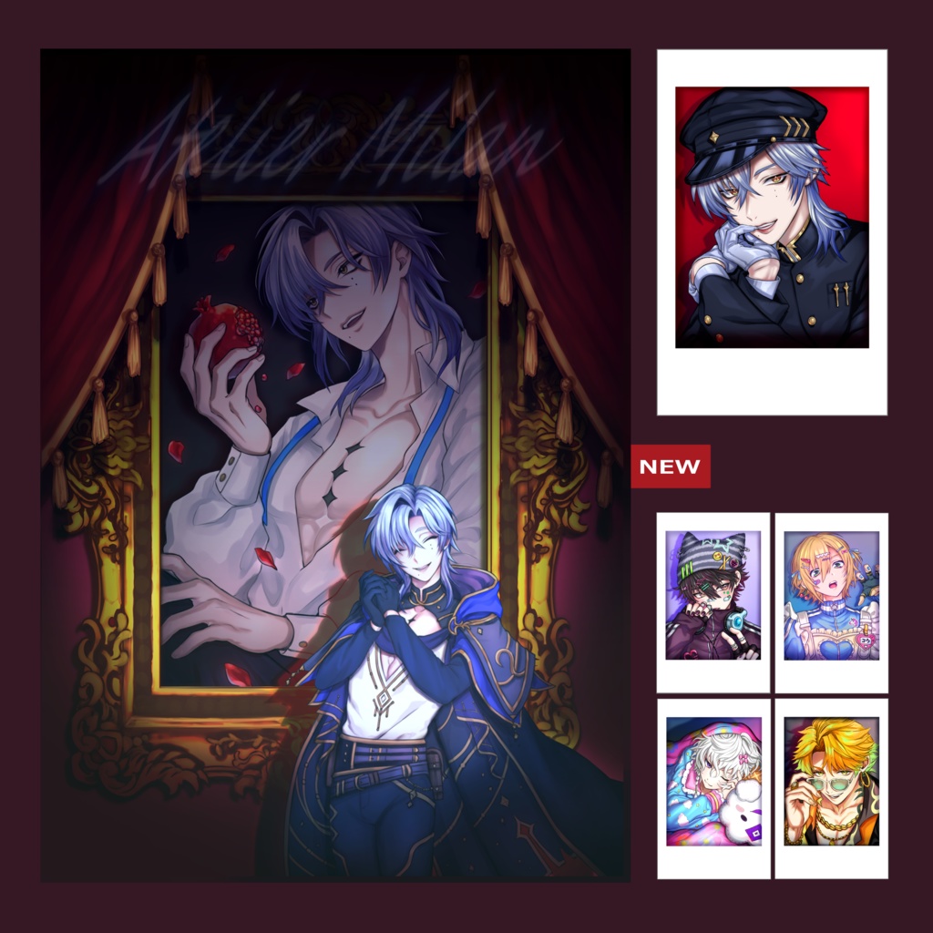 【にじそ10】イラスト本チェキ風カードセット【非公式】