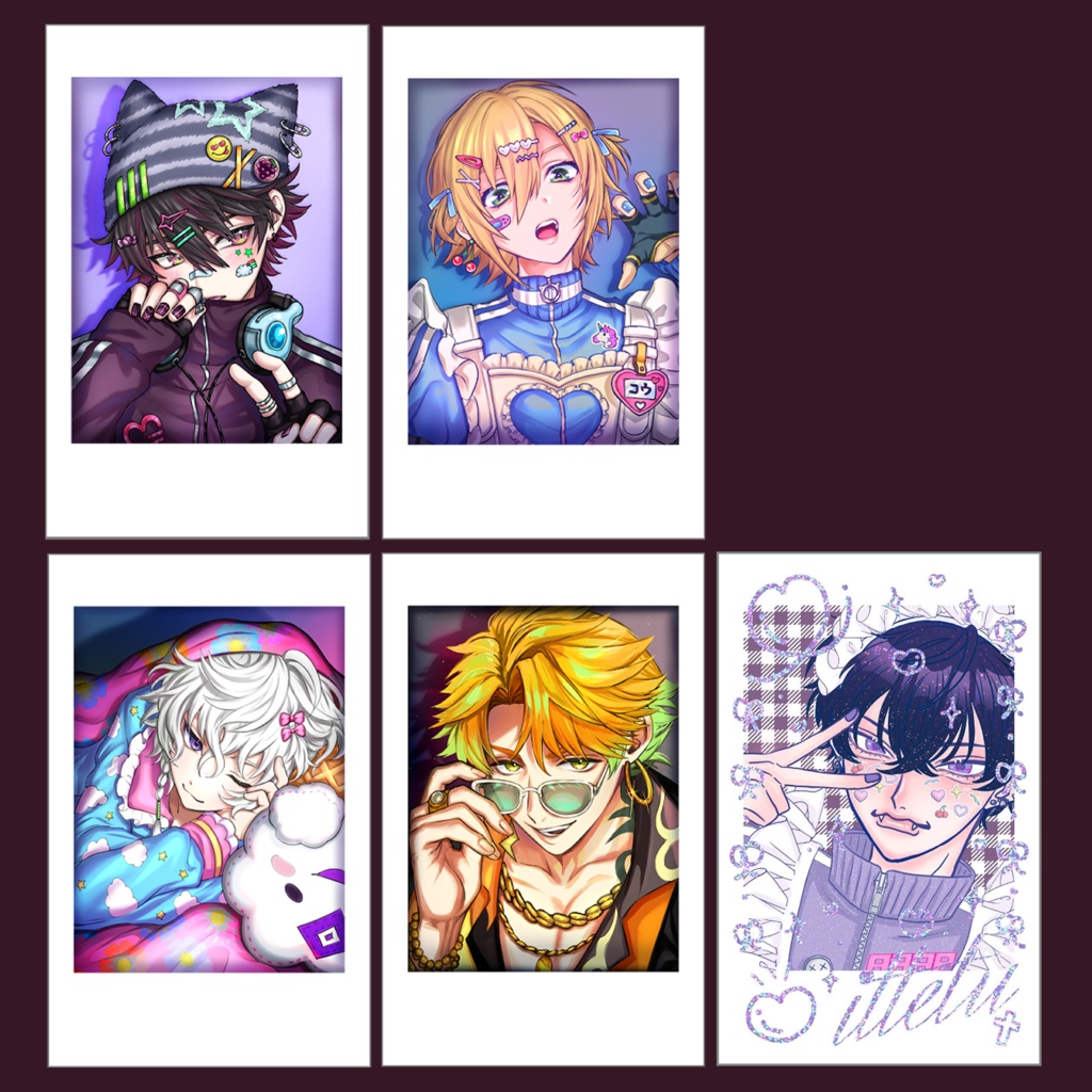 【にじそ10】チェキ風カード【非公式】