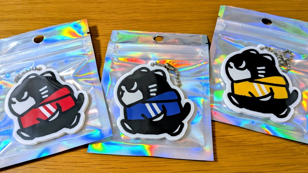 tmycatアクリルキーホルダー スポーティなねこ