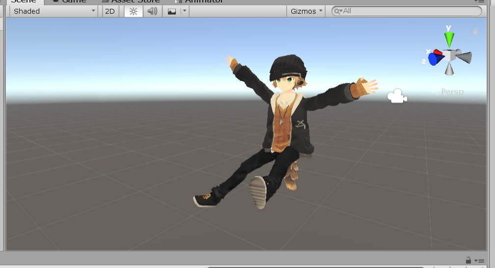 VRC用ジャンプアニメーションサンプル