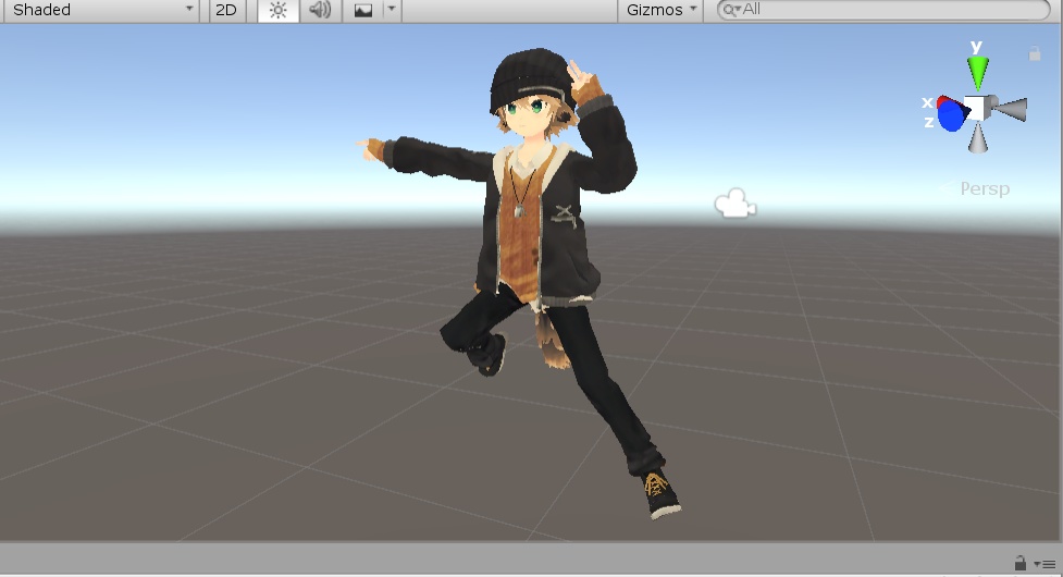 VRC用ジャンプアニメーションサンプル