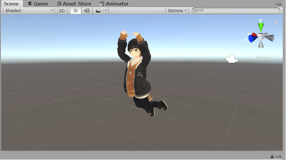 VRC用ジャンプアニメーションサンプル