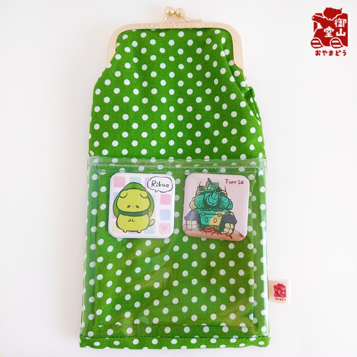 ペンケース 陸自 かすたまいず!がま口ペンケースwith缶バッジ~陸上自衛隊~