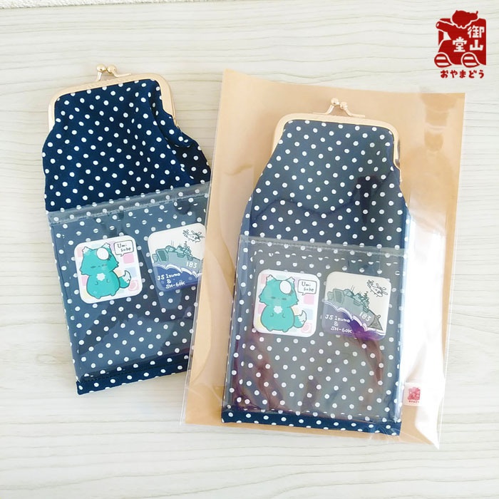 ペンケース 海自 かすたまいず!がま口ペンケースwith缶バッジ~海上自衛隊~