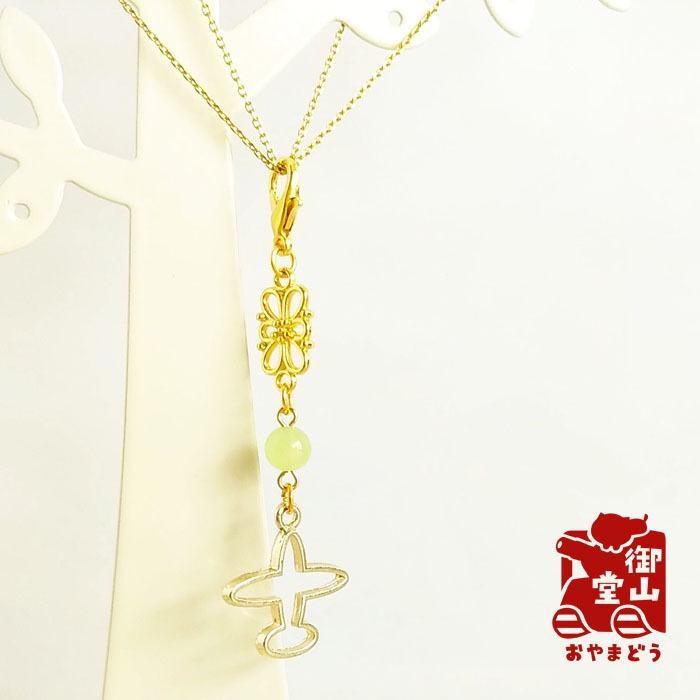 飛行機チャーム Have a nice flight!飛行機ファスナーチャーム 赤/緑